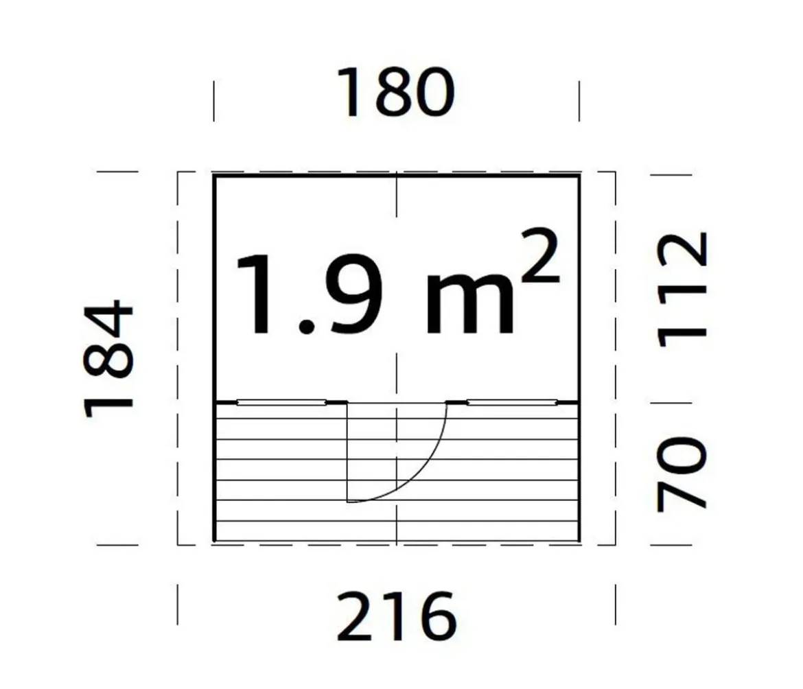 Palmako Spielhaus Felix, ca. B216/H169/T184 cm