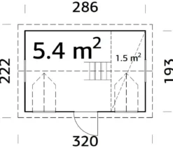 Palmako Spielhaus Marie, ca. B320/H220/T221 cm