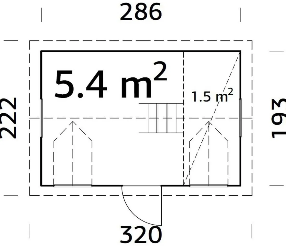 Palmako Spielhaus Marie, ca. B320/H220/T221 cm