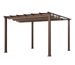 Paragon Outdoor-Pergola Florida 1111, inkl. Sonnensegel dunkelbraun, ca. B350,4/H235/T350 cm
