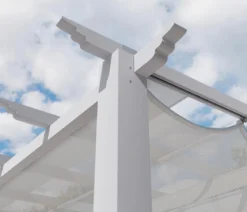 Paragon Outdoor-Pergola Florida 1116, inkl. Sonnensegel weiß, ca. B350,4/H236/T505 cm