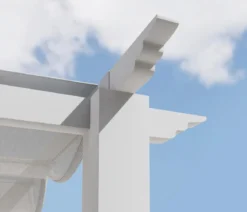 Paragon Outdoor-Pergola Florida 1116, inkl. Sonnensegel weiß, ca. B350,4/H236/T505 cm