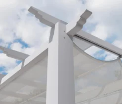 Paragon Outdoor-Pergola Florida 1111, inkl. Sonnensegel weiß, ca. B350,4/H235/T350 cm