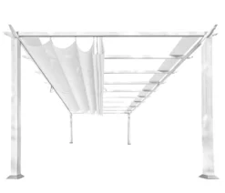 Paragon Outdoor-Pergola Florida 1111, inkl. Sonnensegel weiß, ca. B350,4/H235/T350 cm