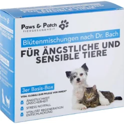PAWS & PATCH Blütenmischung 3er Basis-Box Ängstliche & sensible Tiere, 3 x 10 g