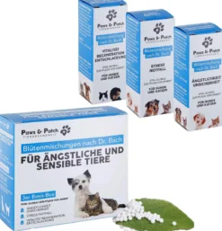 PAWS & PATCH Blütenmischung 3er Basis-Box Ängstliche & sensible Tiere, 3 x 10 g