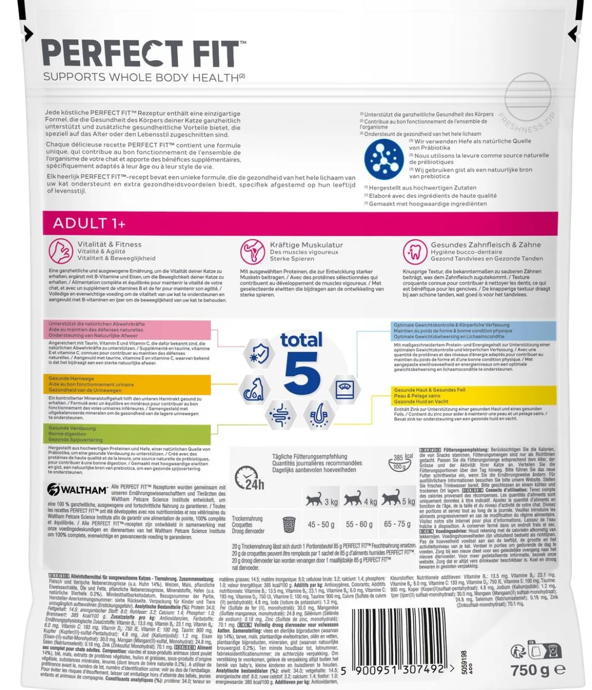 Perfect Fit® Trockenfutter für Katzen, Adult 1+, Huhn