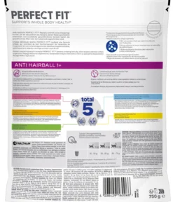 Perfect Fit® Trockenfutter für Katzen Antihaarball, Adult 1+, Huhn, 750 g