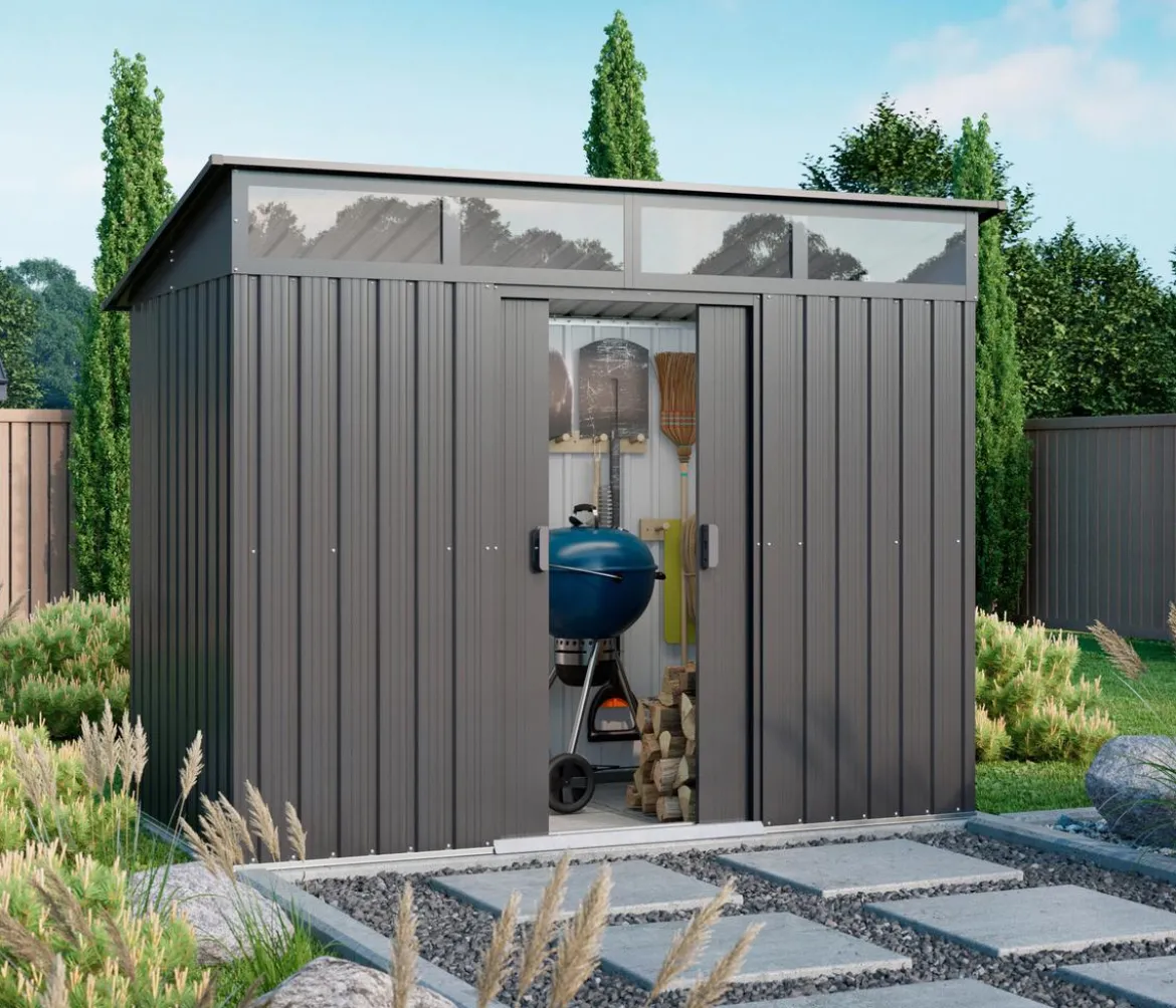 Pergart Metallgerätehaus Arlon 84, ca. B238/H180/T132 cm