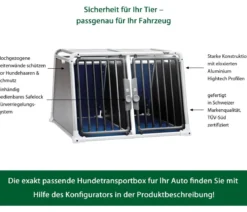 4pets® Hundetransportbox ECO BLACK 22