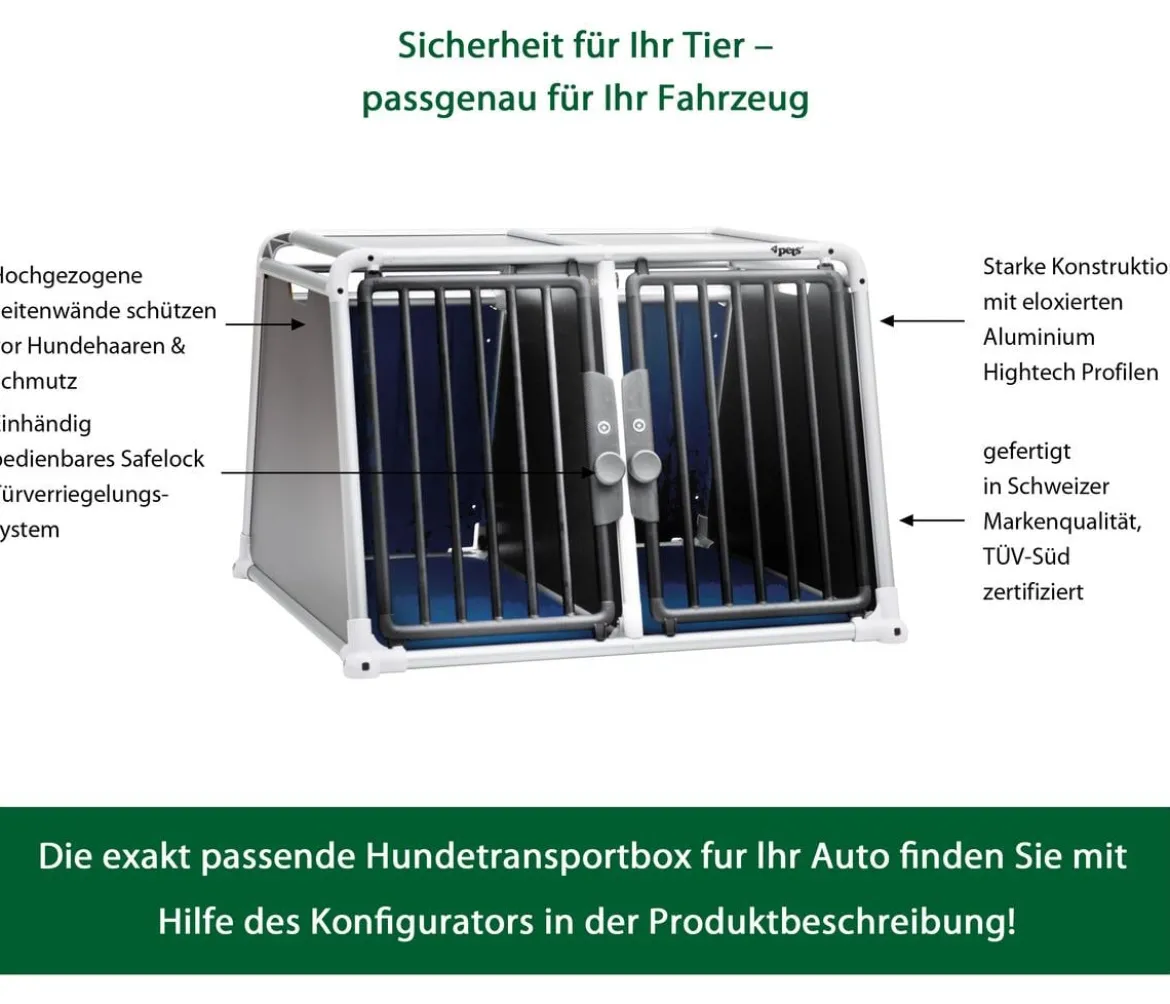4pets® Hundetransportbox ECO BLACK 22