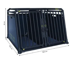 4pets® Hundetransportbox PRO NOIR Line 22