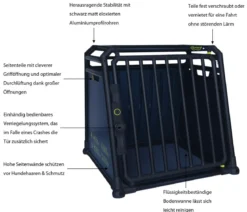 4pets® Hundetransportbox PRO NOIR Line 3