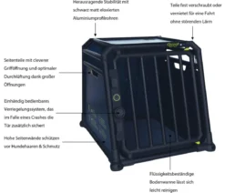 4pets® Hundetransportbox PRO NOIR Line 1