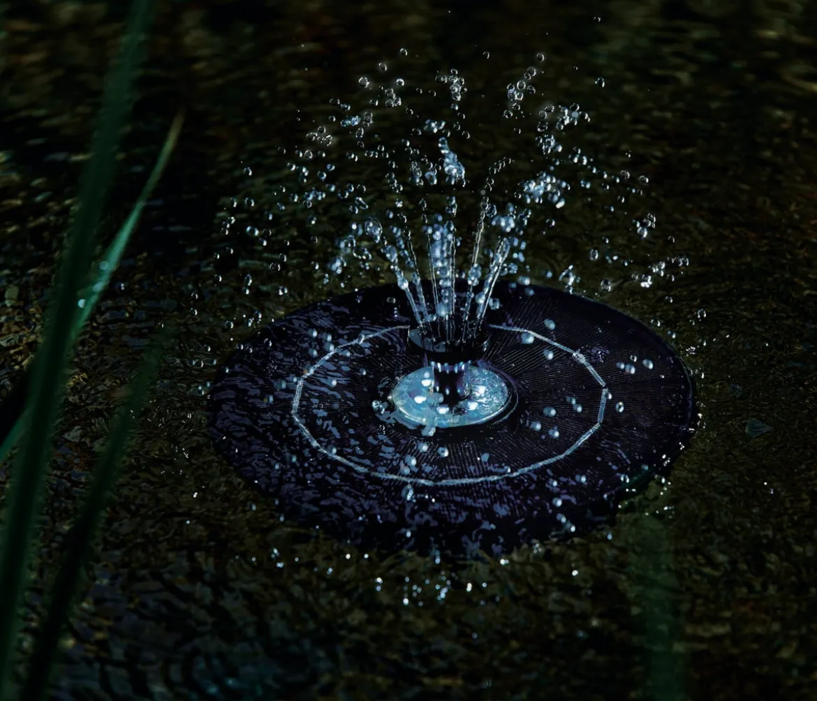 Pontec Wasserspielpumpe PondoSolar LED Island