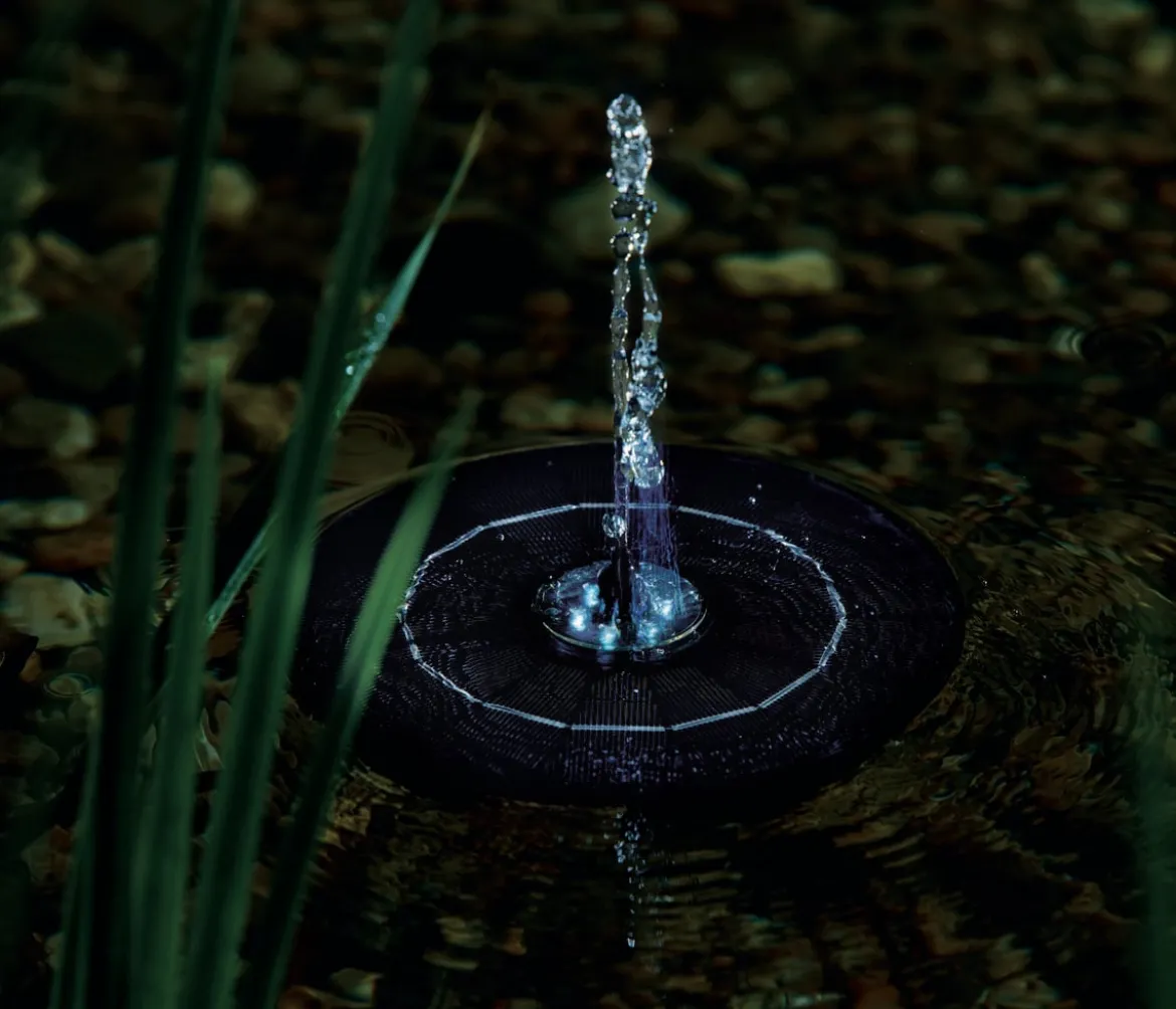 Pontec Wasserspielpumpe PondoSolar LED Island