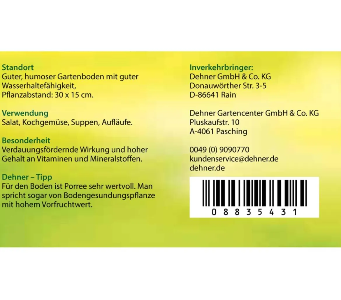 Porree - Lauch, Pflanzschale