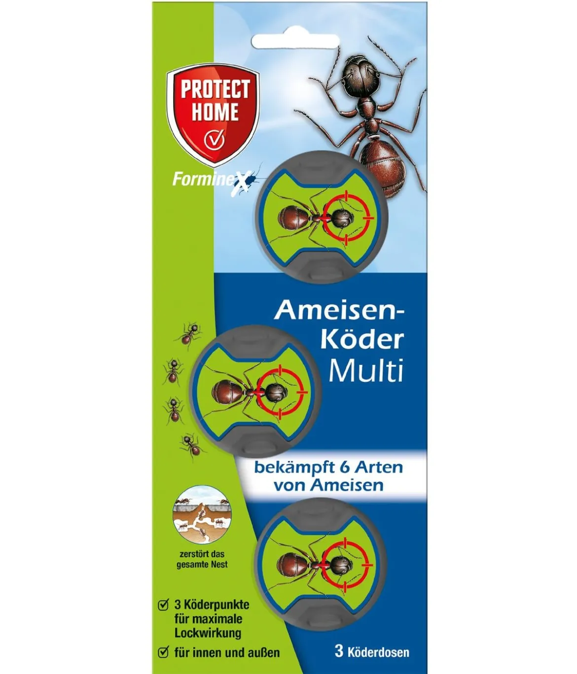 PROTECT HOME FormineX Ameisen-Köder Multi, 3 Stk.