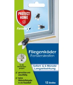 PROTECT HOME Forminex Fliegenköder Fensterstreifen, 12er-Set