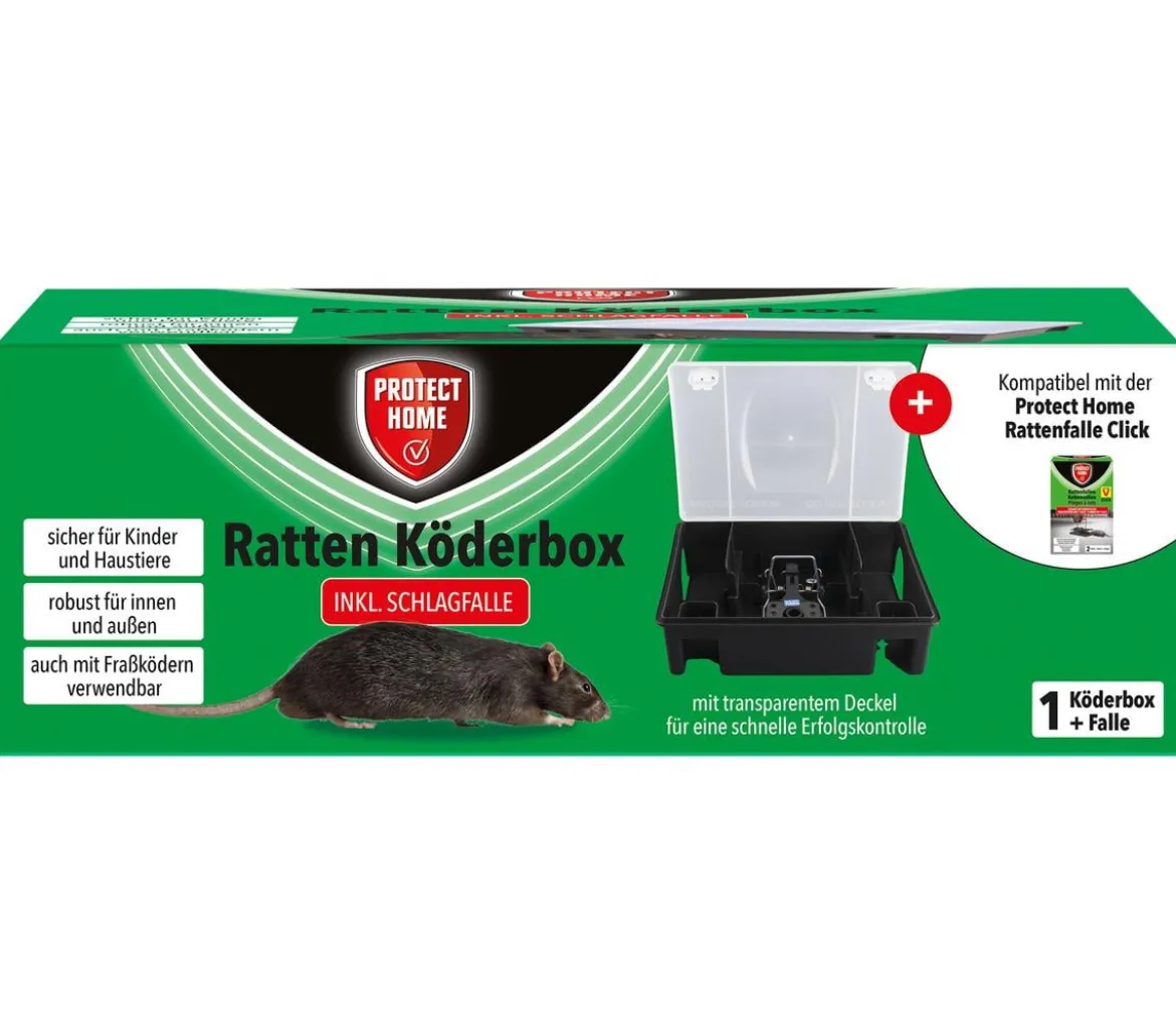 PROTECT HOME Rattenköderbox inkl. Schlagfalle, 1 Stk.
