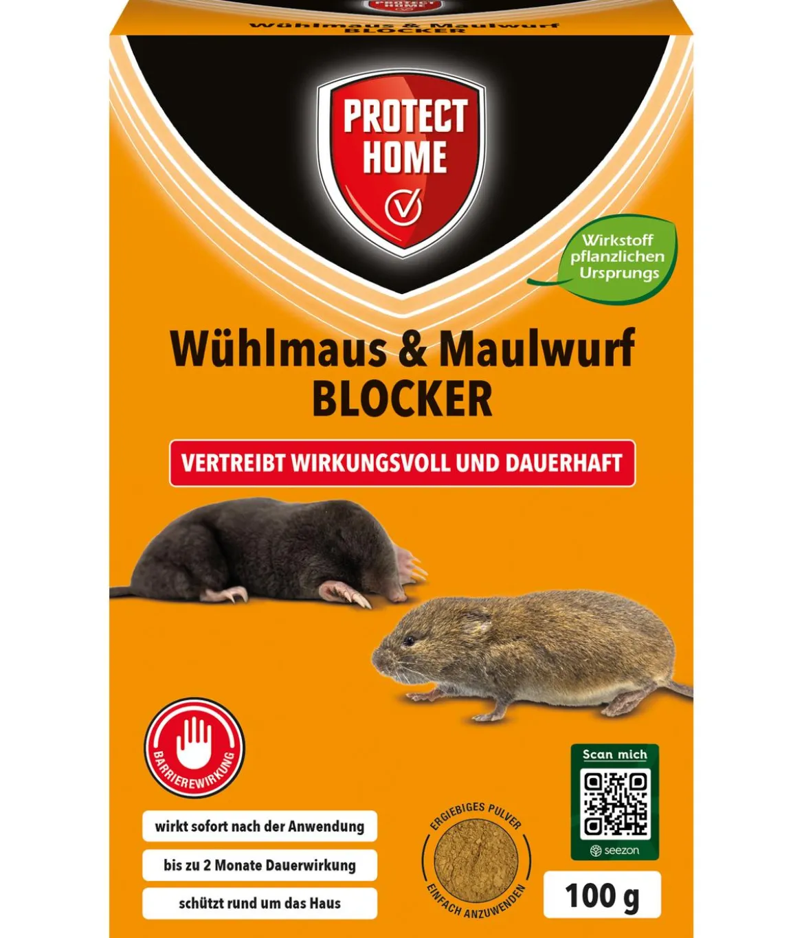 PROTECT HOME Wühlmaus und Maulwurf Blocker, 100 g