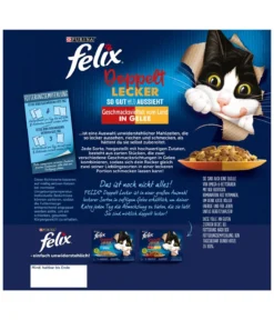 PURINA felix® Nassfutter für Katzen Doppelt Lecker Geschmacksvielfalt vom Land