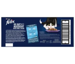 PURINA felix® Nassfutter für Katzen So gut wie es aussieht Gemischte Vielfalt in Gelee Adult, 44 x 85 g