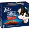 PURINA felix® Nassfutter für Katzen So gut wie es aussieht Geschmacksvielfalt vom Land in Gelee, 12 x 85 g