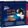 PURINA felix® Nassfutter für Katzen Doppelt Lecker Geschmacksvielfalt vom Land in Gelee, 80 x 85 g
