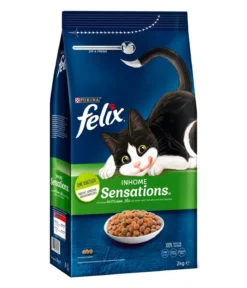 PURINA felix® Trockenfutter für Katzen Inhome Sensations, 2 kg