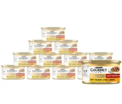 PURINA GOURMET™ Gold Nassfutter für Katzen Zarte Häppchen Adult, 12 x 85 g