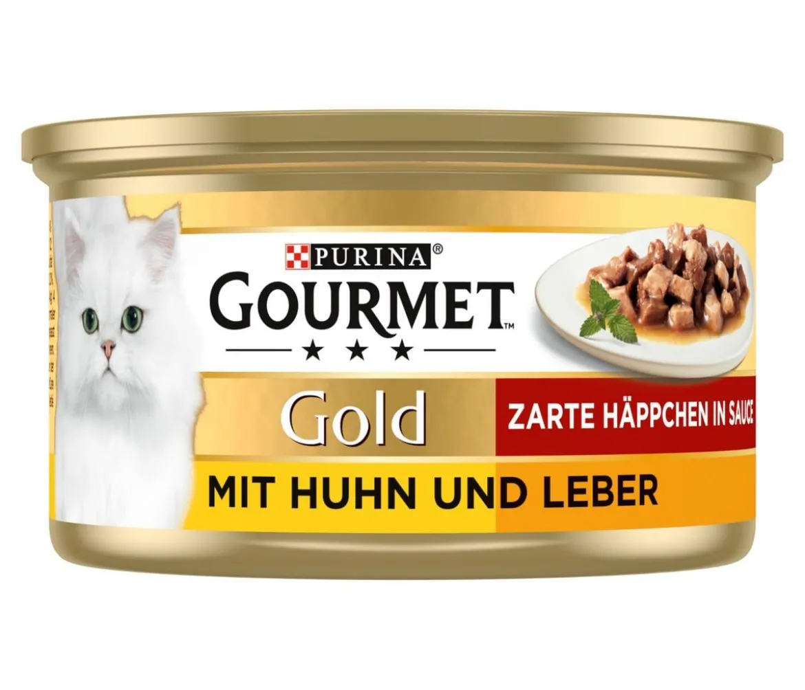 PURINA GOURMET™ Gold Nassfutter für Katzen Zarte Häppchen Adult, 12 x 85 g