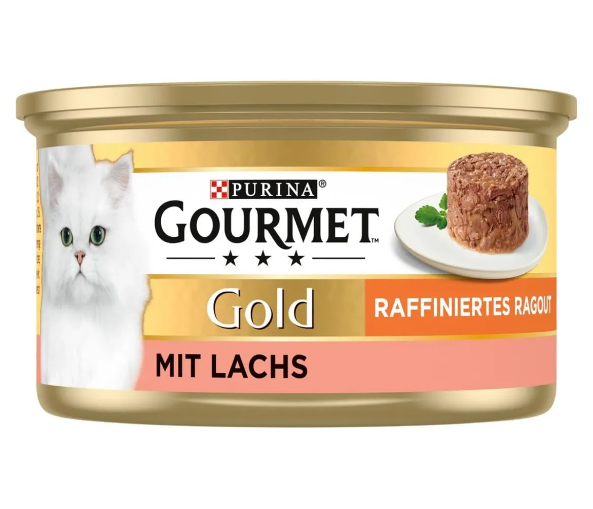 PURINA GOURMET™ Gold Nassfutter für Katzen Raffiniertes Ragout Adult, 12 x 85 g