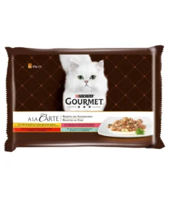 PURINA GOURMET™ Nassfutter für Katzen A la Carte Rezepte des Küchenchefs, 4 x 85 g