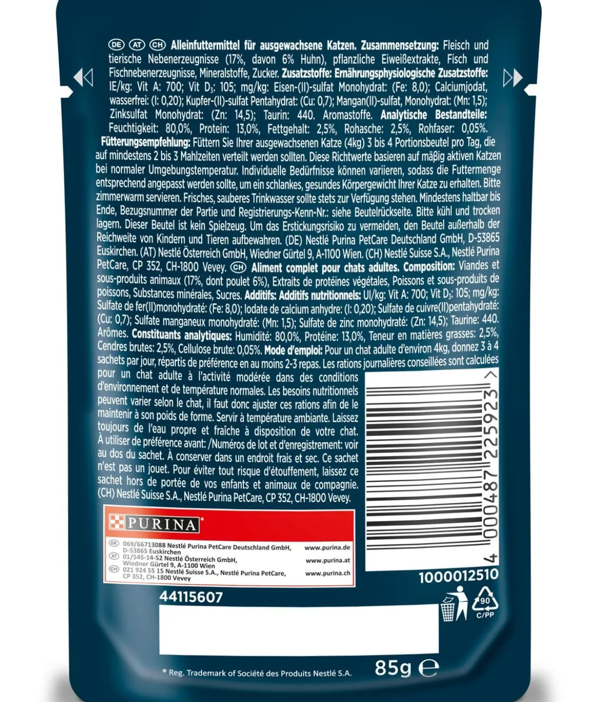 PURINA GOURMET™ Nassfutter für Katzen Perle Erlesene Streifen, 26 x 85 g