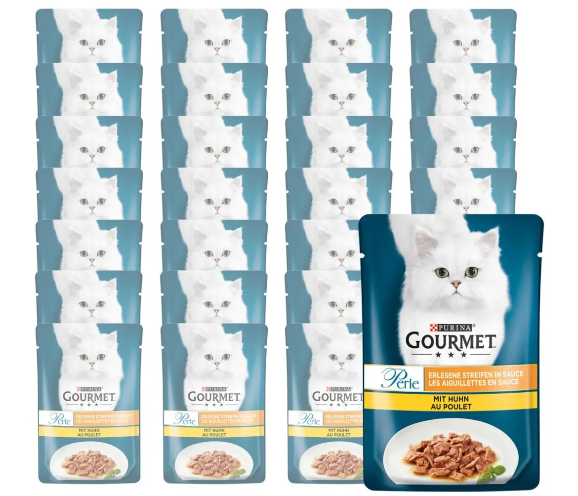 PURINA GOURMET™ Nassfutter für Katzen Perle Erlesene Streifen, 26 x 85 g
