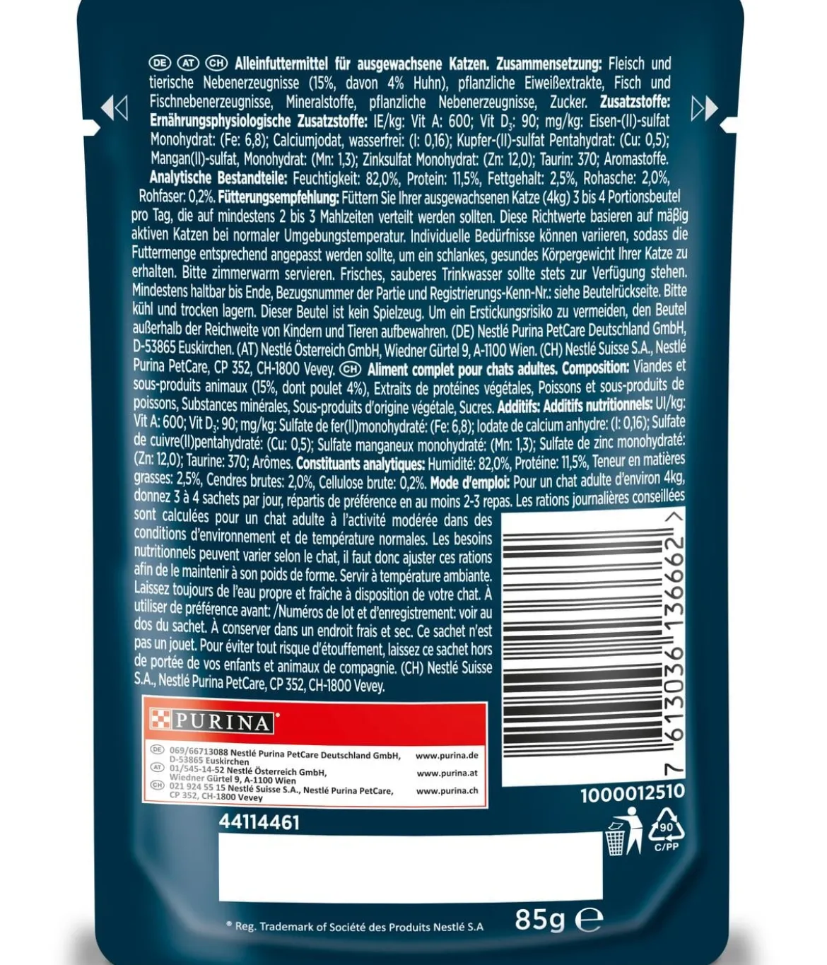 PURINA GOURMET™ Nassfutter für Katzen Perle Genuss in Sauce, 26 x 85 g