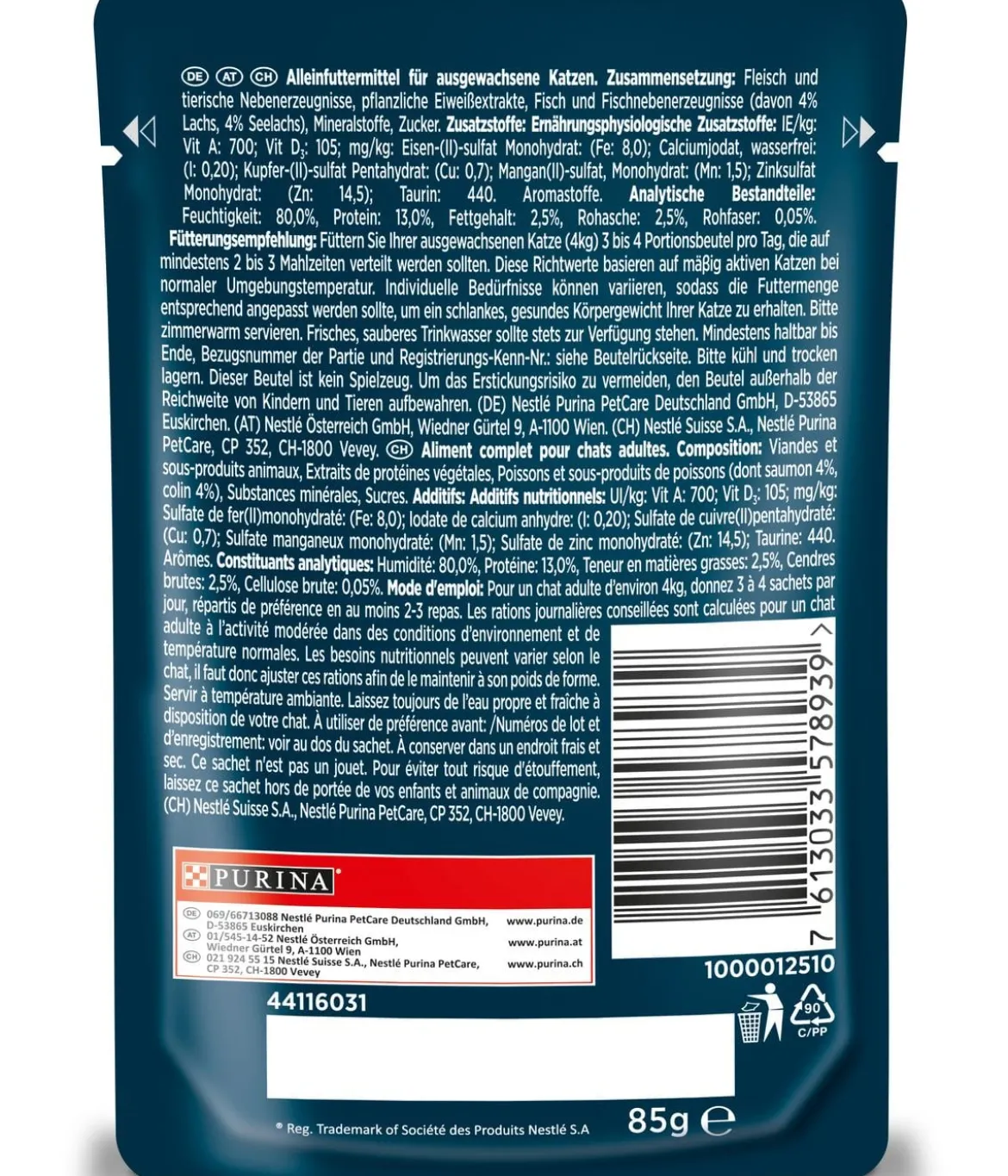 PURINA GOURMET™ Nassfutter für Katzen Perle Duetto, 26 x 85 g