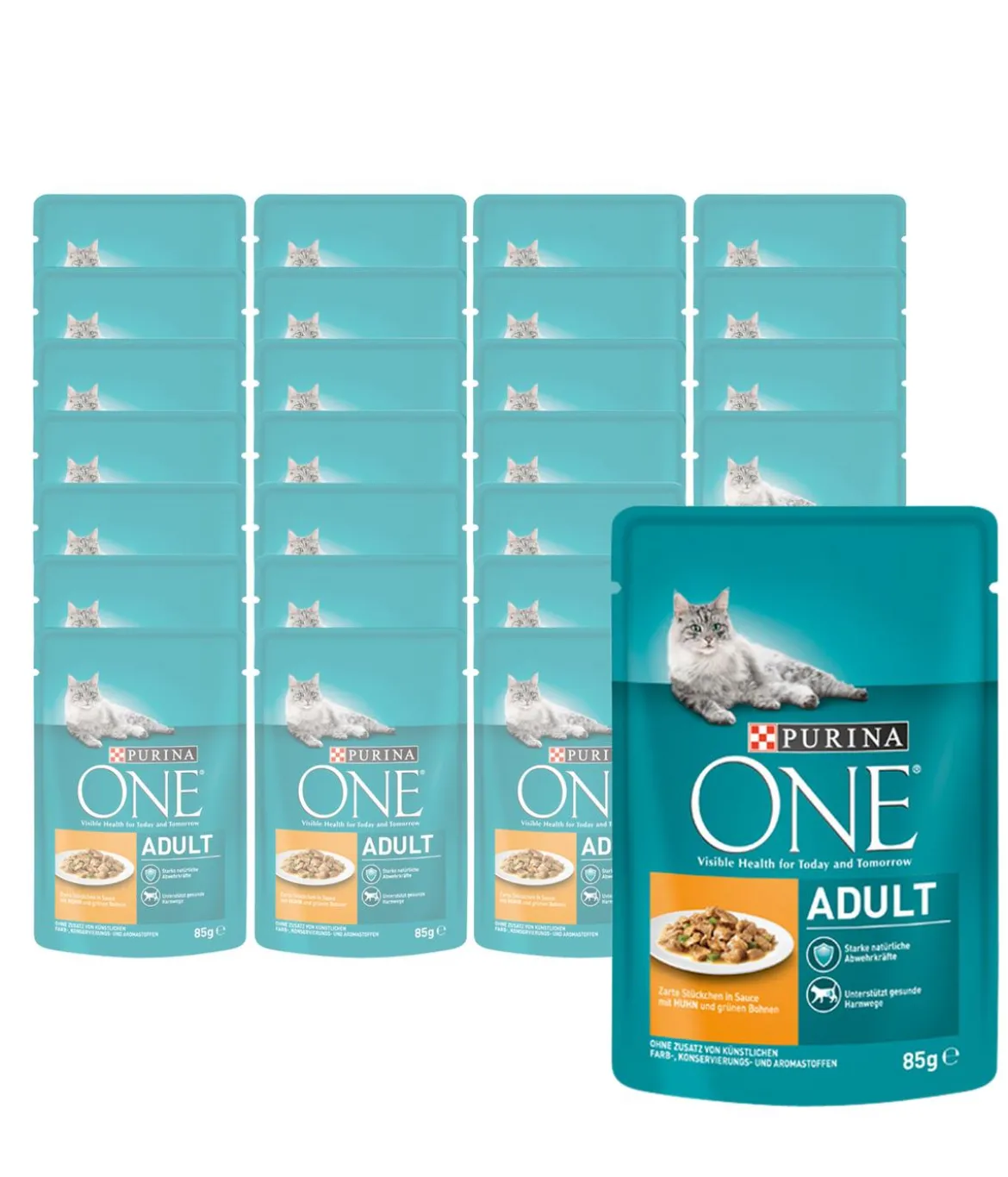 PURINA ONE® Nassfutter für Katzen Adult, 26 x 85 g