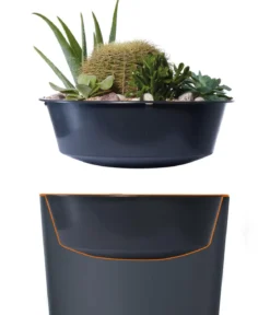 4rain Regenspeicher Vaso 2in1, 220 l, ca. Ø58/H120 cm