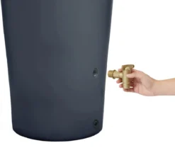 4rain Regenspeicher Vaso 2in1, 220 l, ca. Ø58/H120 cm