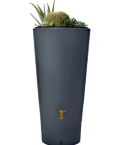 4rain Regenspeicher Vaso 2in1, 220 l, ca. Ø58/H120 cm