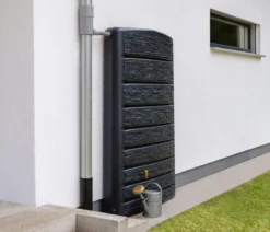 4Rain Wandtank ExtraSLIM Stone Decor, 400 l