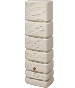 4rain Wandtank Slim Stone Decor, 350 l, ca. B60/H184/T39 cm