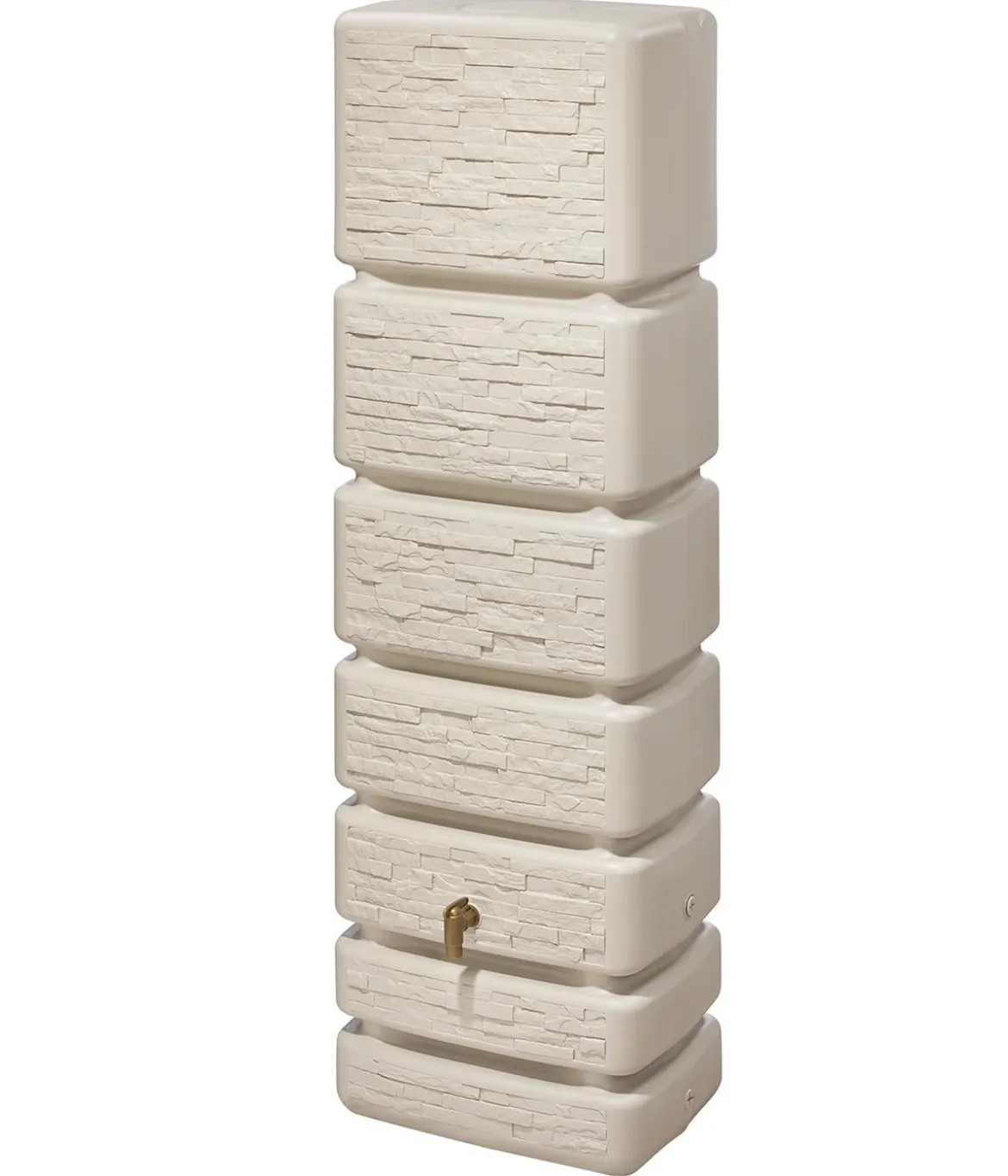 4rain Wandtank Slim Stone Decor, 350 l, ca. B60/H184/T39 cm
