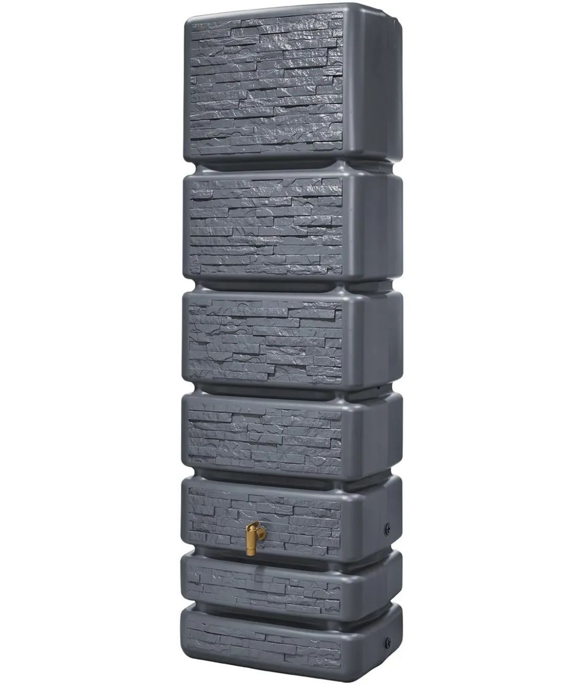 4rain Wandtank Slim Stone Decor, 350 l, ca. B60/H184/T39 cm