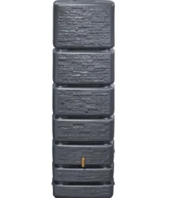 4rain Wandtank Slim Stone Decor, 350 l, ca. B60/H184/T39 cm