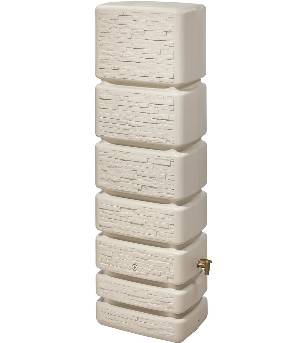 4rain Wandtank Slim Stone Decor, 350 l, ca. B60/H184/T39 cm