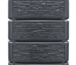 4rain Wandtank Slim Stone Decor, 350 l, ca. B60/H184/T39 cm