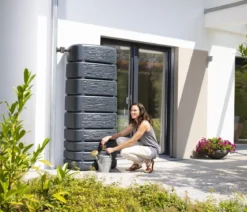 4rain Wandtank Slim Stone Decor, 500 l